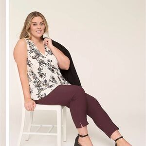 Women's 4 Season slim ankle pant chocolate brown